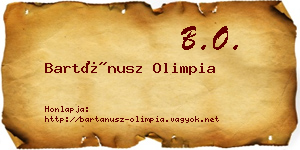 Bartánusz Olimpia névjegykártya